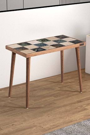 میز عسلی فیروزه ای چوب bluecape - کد 349858203