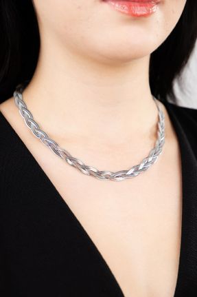 گردنبند استیل زنانه فولاد ( استیل ) کد 798434698