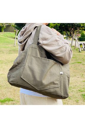 کیف دوشی سبز زنانه پارچه ای zibarru - کد 768427347