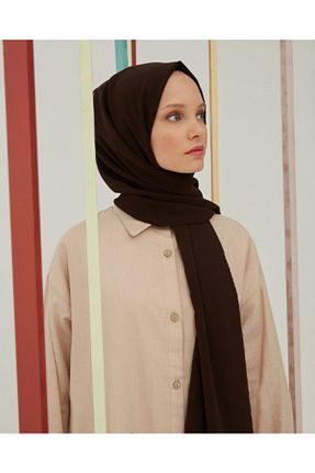 شال قهوه ای زنانه Medine İpeği ŞURA ŞAL - کد 65621458