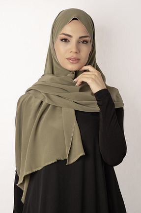شال خاکی زنانه ابریشم Clasp - کد 49771860