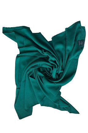 شال سبز زنانه ابریشم Modakaşmir - کد 798650505