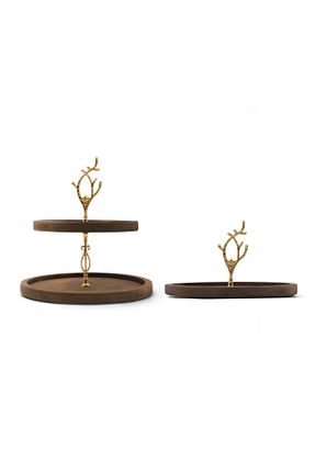بشقاب قهوه ای چوب Rabo Craft - کد 754916353