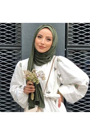 شال سبز زنانه پنبه پلی استر penye - کد 796418796