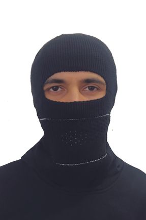 کلاه پشمی مشکی مردانه مخلوط پلی آمید SİNGLE SWORD - کد 152703946