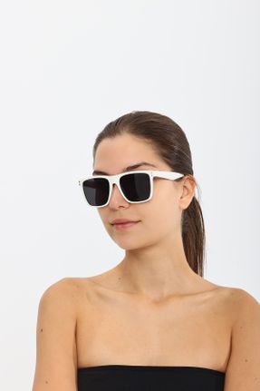 عینک آفتابی مشکی زنانه 51 UV400 استخوان مات مستطیل کد 762218872