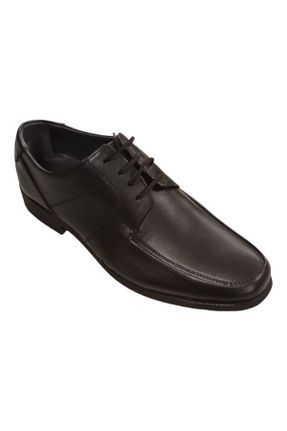 کفش کلاسیک قهوه ای مردانه چرم طبیعی پاشنه کوتاه ( 4 - 1 cm ) پاشنه ساده کد 798287669