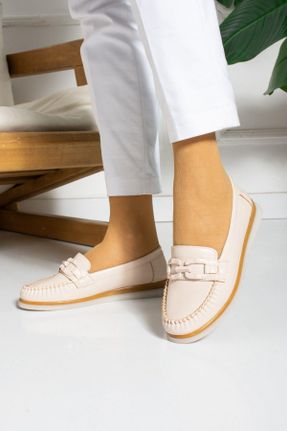 کفش کلاسیک بژ زنانه پاشنه کوتاه ( 4 - 1 cm ) کد 798426718