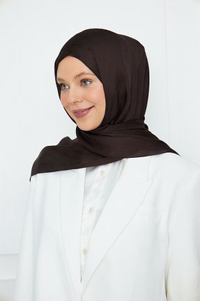 شال قهوه ای زنانه پلی استر Şehr-i Şal İstanbul - کد 798534862