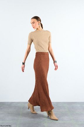 پلیور بژ زنانه ساده Liora - کد 798561485