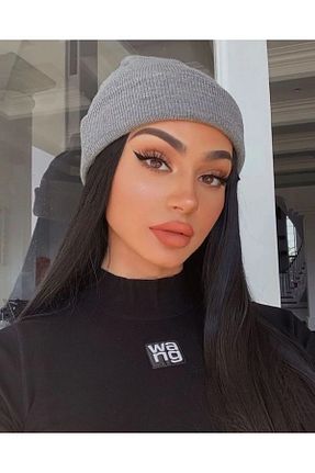 کلاه پشمی طوسی زنانه پنبه ای Wearflawless - کد 797712034