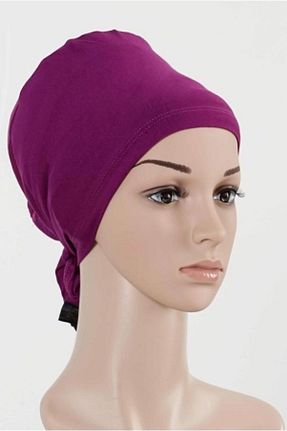 کلاه شنای حجاب بنفش زنانه MİSS İPEK - کد 798670116