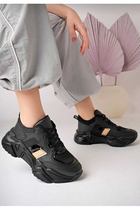 کفش اسنیکر مشکی زنانه بند دار MODENS - کد 798667772