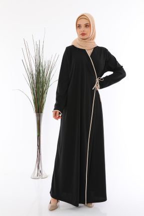 لباس اسلامی مشکی زنانه رگولار بافتنی مخلوط پلی استر کد 80582791