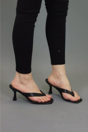 کفش مجلسی مشکی زنانه چرم مصنوعی پاشنه ساده پاشنه متوسط ( 5 - 9 cm ) کد 705213535