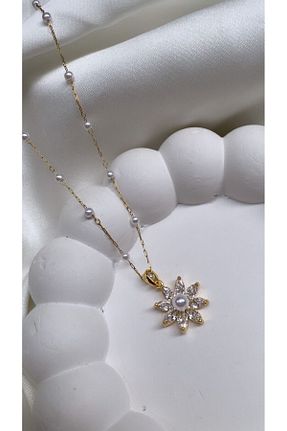 گردنبند استیل ( فولاد ) طلائی زنانه استیل (فولاد) Accessories - کد 776969787