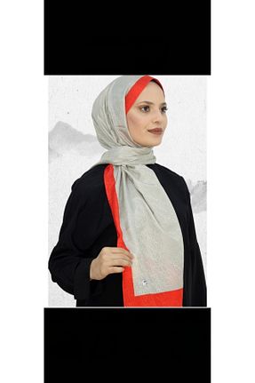 شال نارنجی زنانه ابریشم Sinemli - کد 797809887
