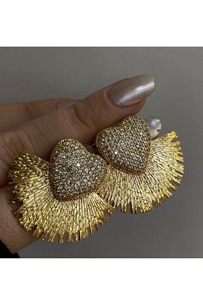 گوشواره جواهر طلائی روکش طلا کد 798454801