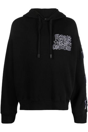 سوئیشرت مشکی مردانه ساده VERSACE JEANS COUTURE - کد 798480929