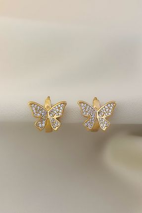 گوشواره جواهر طلائی زیرکن cosita - کد 798498872