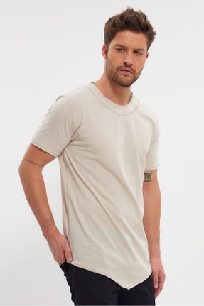 تی شرت مردانه آسیمتریک یقه گرد پنبه (نخی) 3