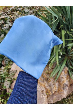 روسری آبی پنبه ای FRESCO SCARFS - کد 796230413