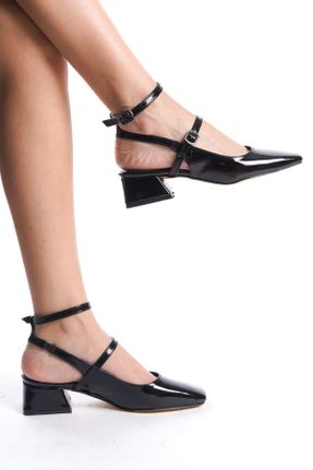 کفش پاشنه بلند کلاسیک مشکی زنانه PU پاشنه ضخیم پاشنه کوتاه ( 4 - 1 cm ) کد 796747325