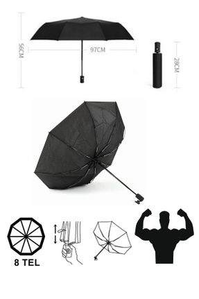 چتر مشکی مردانه کد 162186462