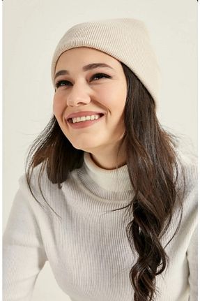کلاه پشمی بژ زنانه پنبه ای Wearflawless - کد 797712143