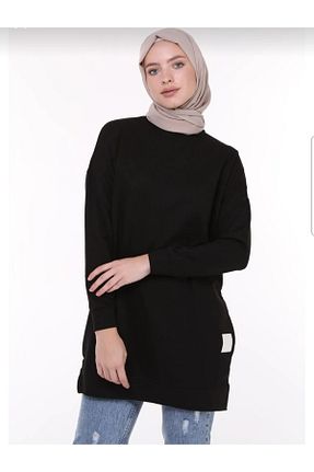 تونیک مشکی زنانه بافتنی سایز بزرگ کد 783239841