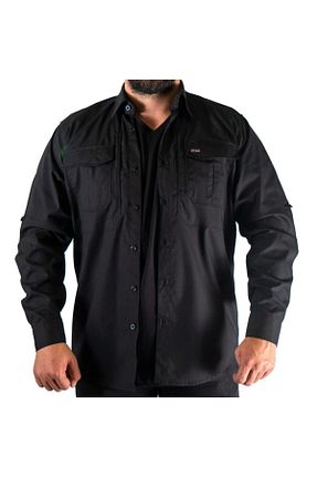 پیراهن مشکی مردانه اسلیم فیت Ervo Tactical & Outdoor - کد 58255944