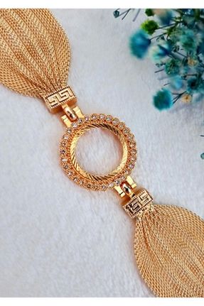 دستبند جواهر طلائی زنانه کد 337921935