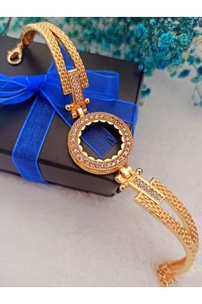 دستبند جواهر طلائی زنانه روکش طلا کد 302035438