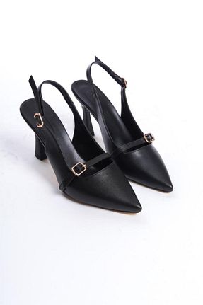 کفش پاشنه بلند کلاسیک مشکی زنانه چرم لاکی SEREL35SHOES - کد 798920776