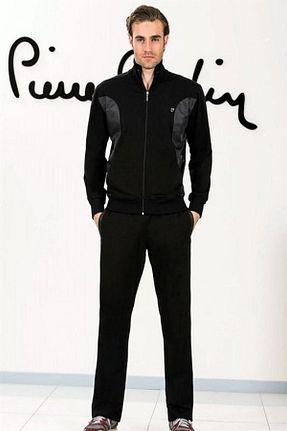 ست کرمکن اسپرت مشکی مردانه پنبه ای Pierre Cardin - کد 36857794