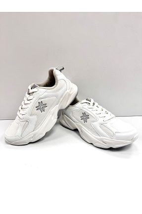 کفش اسنیکر سفید مردانه بند دار BUCKHEAD - کد 798858702