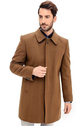 پالتو قهوه ای مردانه رگولار Dewberry - کد 6851115