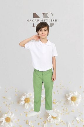 ست بالاتنه و پائین تنه سفید بچه گانه بافتنی Nacar - کد 799464036