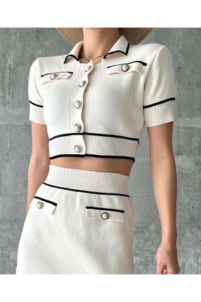 ست بالاتنه و پائین تنه بژ زنانه تریکو De Pose - کد 680275090
