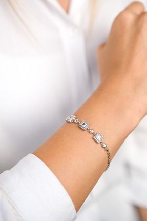 دستبند نقره صورتی زنانه 925 عیار Siya Silver - کد 375501321
