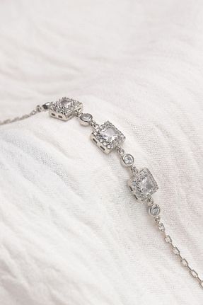دستبند نقره صورتی زنانه 925 عیار Siya Silver - کد 375501321