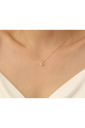 گردنبند نقره طلائی زنانه 925 عیار Gümüşistan - کد 799322504
