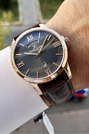 ساعت مچی صورتی مردانه 43 میلی متر Daniel Klein - کد 799279552