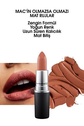 رژ لب قهوه ای مات Mac - کد 2784099