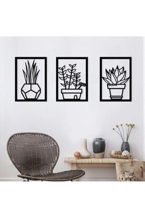 محصول دکوراسیون دیوار مشکی چوب Lowenart - کد 787602902