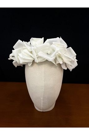 تاج سفید زنانه پلی استر lady lina design - کد 240640292