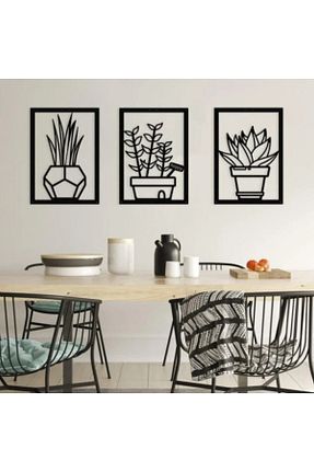 محصول دکوراسیون دیوار مشکی چوب Lowenart - کد 787602902