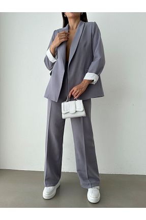 شلوار طوسی زنانه کتان MAYEN MODA - کد 762389918