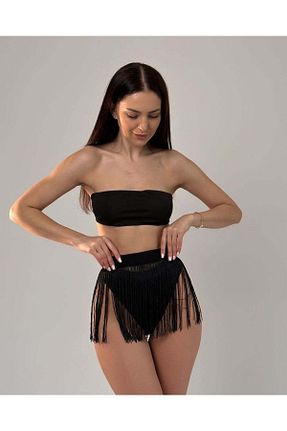 بالاتنه بیکینی مشکی زنانه ساده nuriçgiyim - کد 684089544