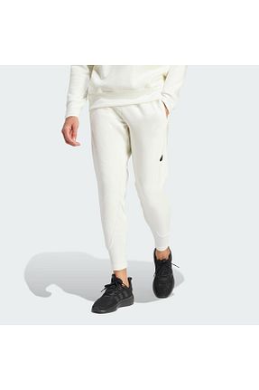 پائین تنه گرمکن اسپرت سفید مردانه پاچه لوله تفنگی adidas - کد 799714750